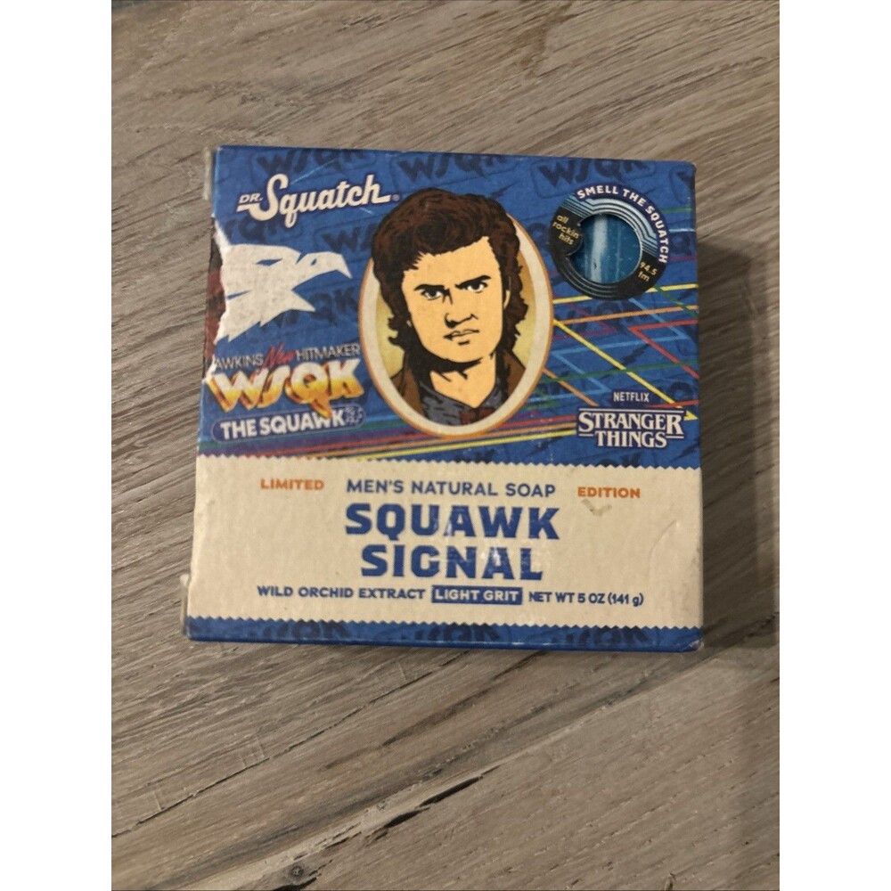 Dr Squatch Limited Edition Stranger Things Squawk Signal Men's Soap